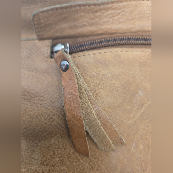 Latico New Jersey USA Leather Crossbody Tote Purse – Tan - Picture 7 of 11